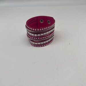 Paparazzi Jewelry All Hustle and Hairspray Pink Urban Bracelet Item 102